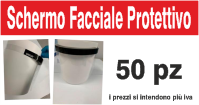 Shermo facciale protettivo realizzato in Pvc 200micron certificato, corrisponden