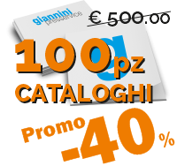Cataloghi f.to A4 - 80 pagine su patinata gr 130 + copertina 300gr stampa quadricromia plastificata lucida allestimento brossura Pur